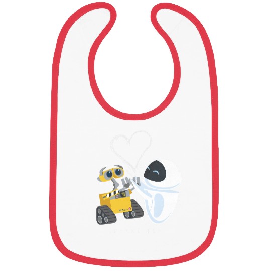 Disney Pixar Wall-E Eve Heart Sparks Fly Bibs