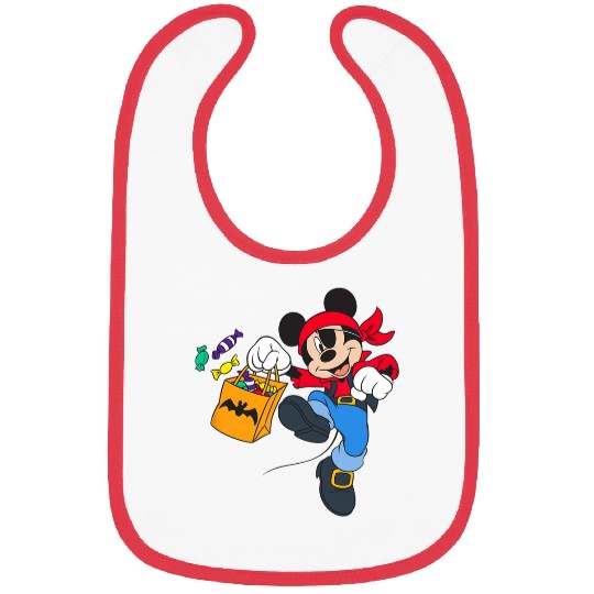 Disney Halloween Pirate Mickey Bibs