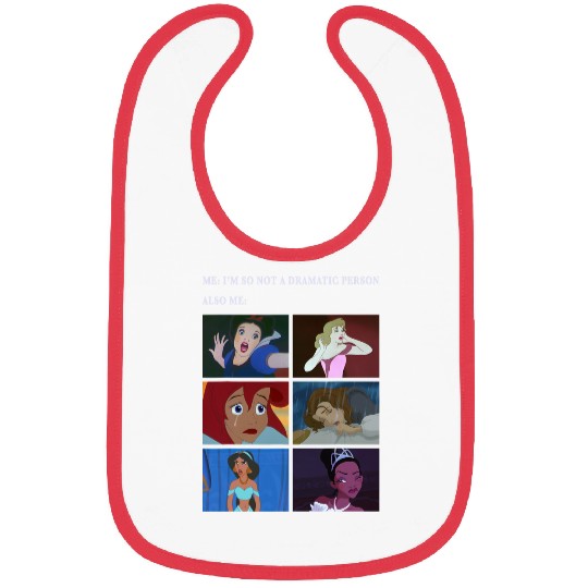 Disney Princess Not Dramatic Meme Panel Bibs