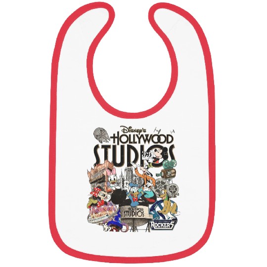 Vintage Disney Hollywood Studios  Color Bibs, Hollywood Studios Unisex Bibs