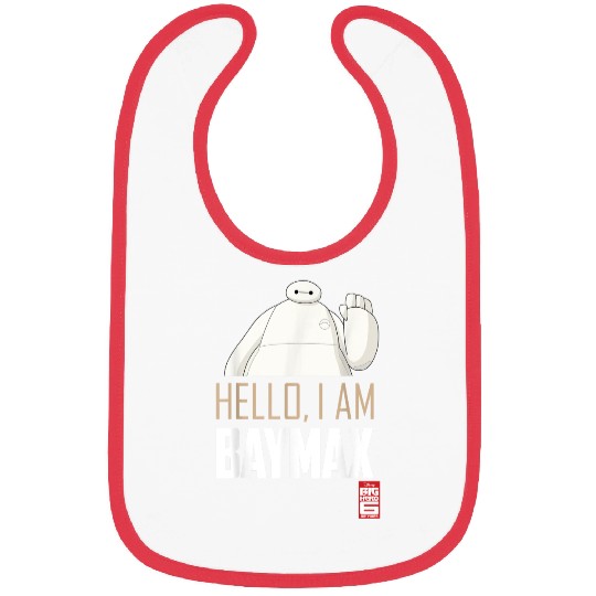 Disneyss Big Hero 6 Tv Series Baymax Hello Graphic Bibs