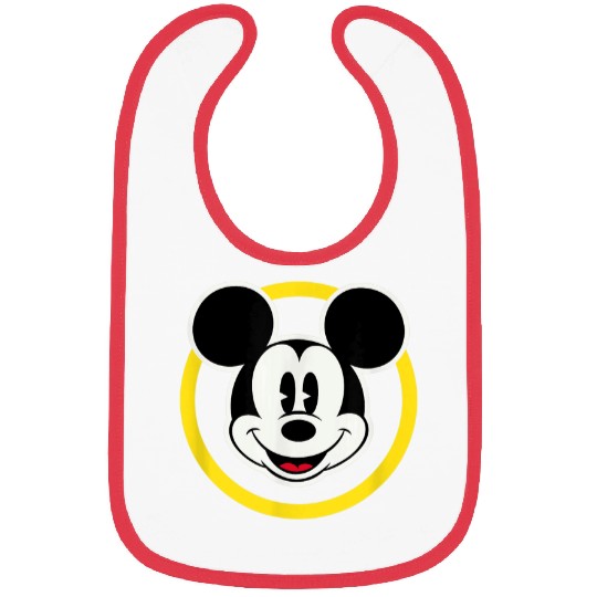 Amazon Essentials Disney Smiling Mickey in Yello Bibs