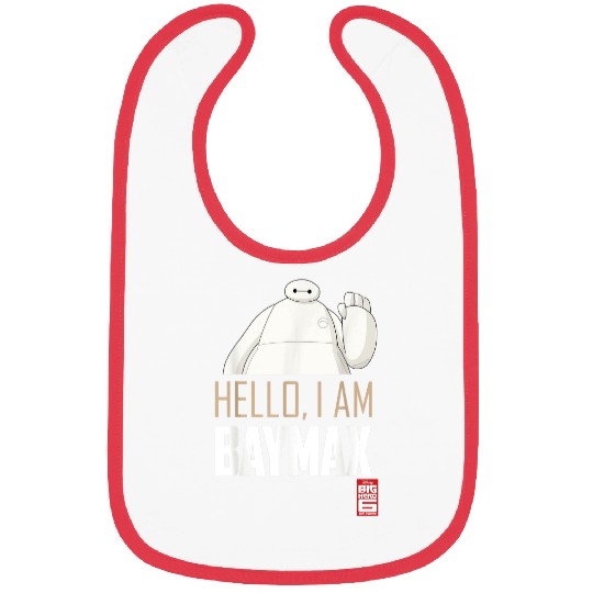 Disney Big Hero 6 TV Series Baymax Hello Graphic Bibs