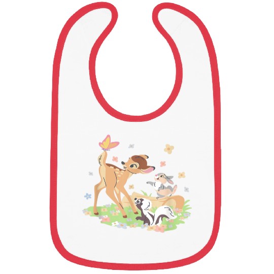 Disney Bambi Thumper & Flower Pastel Spring East Bibs