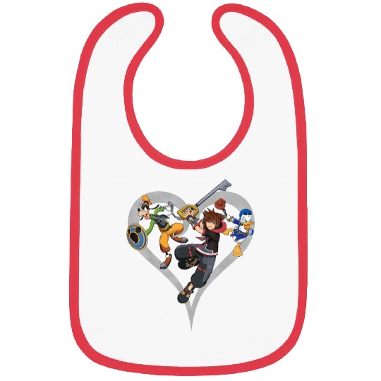 Disney Kingdom Hearts Sora Donald Goofy Action P Bibs