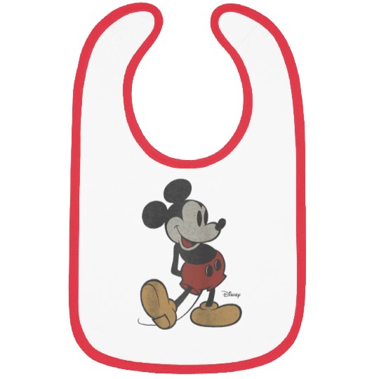 Disney Classic Mickey Mouse Pose Raglan Baseball Bibs