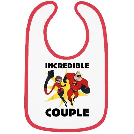 Disney Pixar Incredibles 2 Incredible Couple Duo Bibs