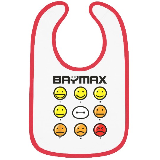 Disney Big Hero 6 Baymax 1-9 Levels Of Pain Array Bibs