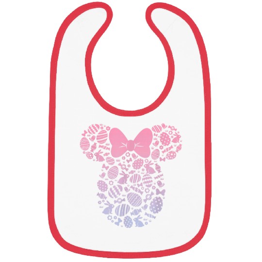 Disney Minnie Mouse Pink Gradient Easter Egg Bibs