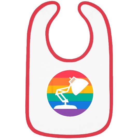 Disney Pixar Collection Pride Luxo Jr. Rainbow Portrait Bibs