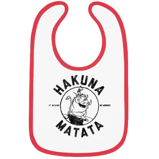 Disneyss Lion King Timon Pumbaa Hakuna Mata Tee Bibs