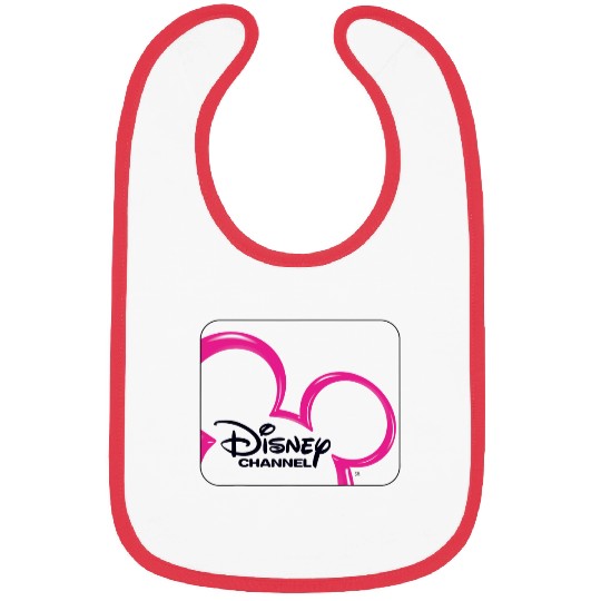 Disney Channel  Mickey Mouse Pink Retro 2000s Logo Bibs