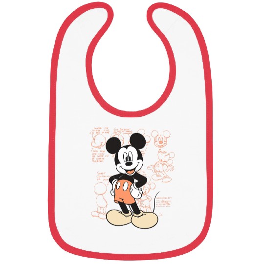 Disney Mickey And Friends Mickey Mouse Schematic Style Logo Bibs
