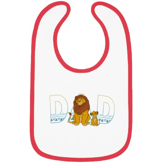 Disney The Lion King Simba and Mufasa Dad Bibs