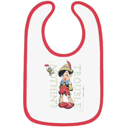 Disneyss Pinocchio Nothin But Trouble Since 1940 Bibs