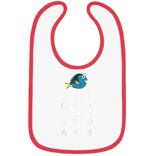 Disneyss Pixars Finding Dory Keep Calm And Just Keep Swimming Bibs