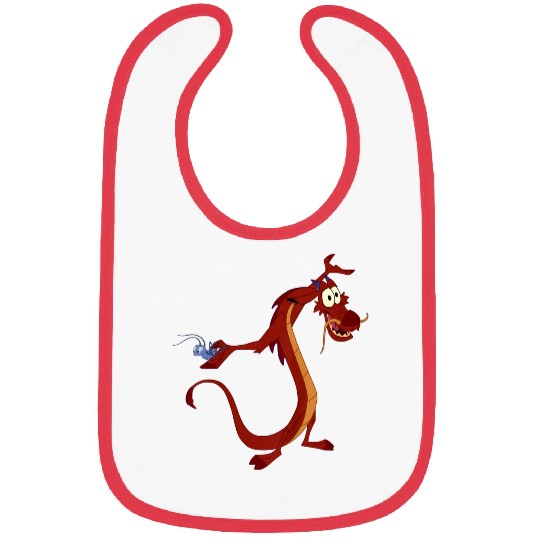 Disneyss Mulan Mushu Dragon And Cri kee Cricket Bibs