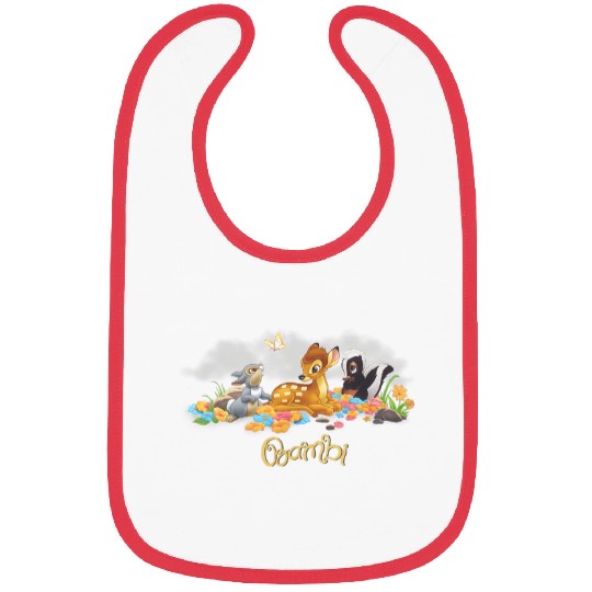 Disney Bambi Thumper Flower Butterfly Poster Bibs