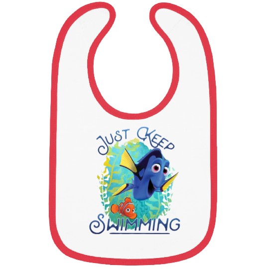 Disneyss Pixars Finding Dory Just Keep Swimming Ocean Logo Bibs