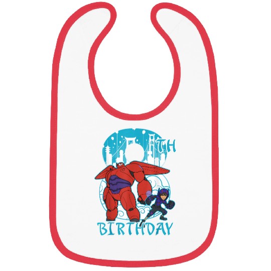 Disney Big Hero 6 Baymax Hiro 8th Birthday Graph Bibs