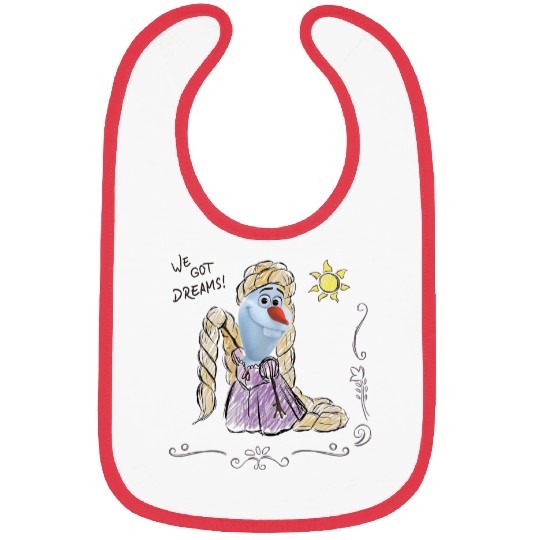 Disney Olaf Presents Rapunzel Costume Sketch Bibs