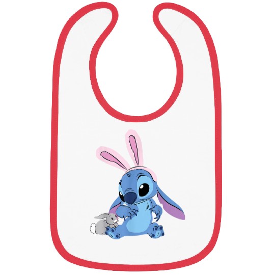 Disney Stitch with Easter Bunny Bibs