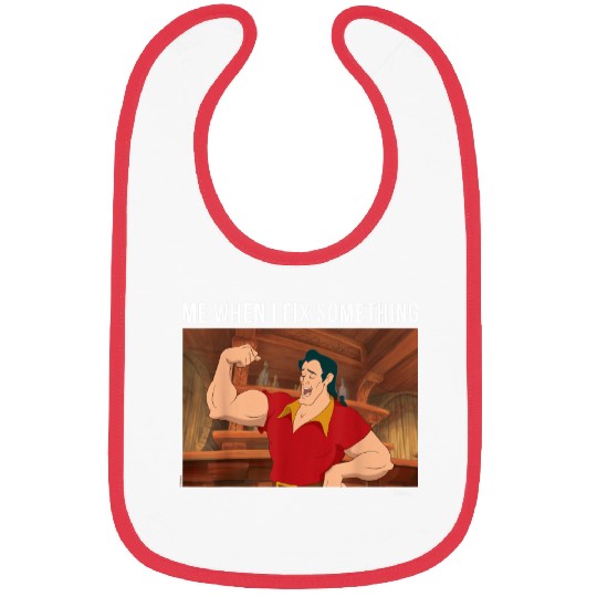 Disney Princess Gaston When I Fix Something Bibs