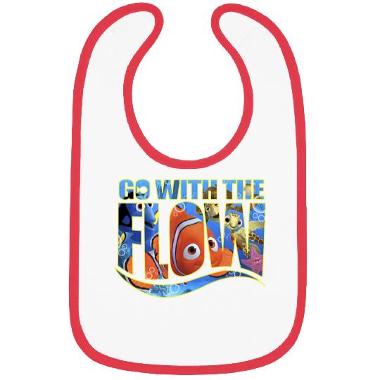 Disneyss Pixars Finding Nemo Go With The Flow Logo Filled Bibs