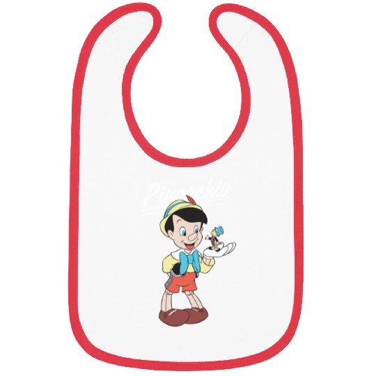 Disneyss Pinocchio And Jiminy Cricket Bibs