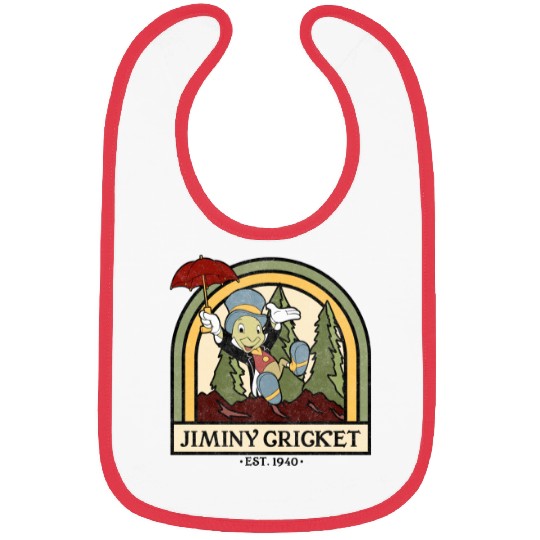 Disneyss Pinocchio Jiminy Cricket Established 1940 Bibs
