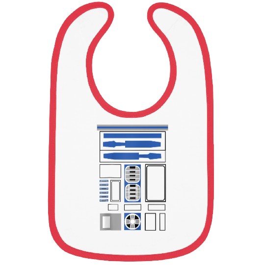 Halloween R2-D2 Costume Disney+ Raglan Baseball Tee Bibs
