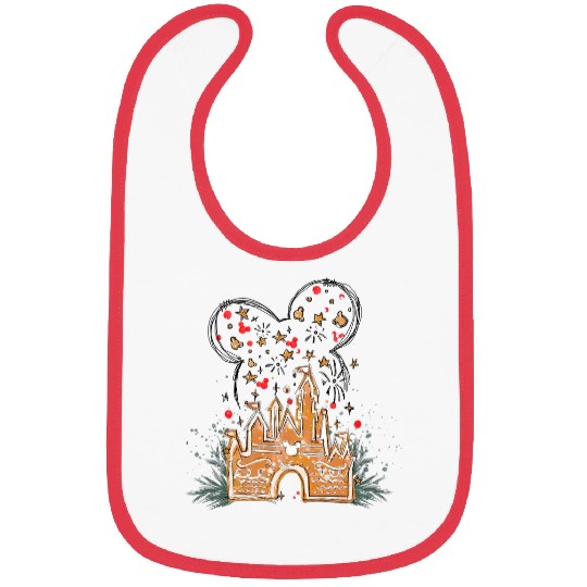 Disney Gingerbread Castle Bibs