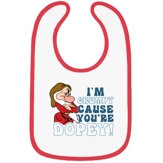 Disney I'm Grumpy Because You're Dopey Bibs, Snow White Grumpy Bibs