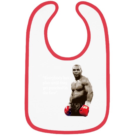 Iron Mike Tyson Quotes Men's Black Bibs