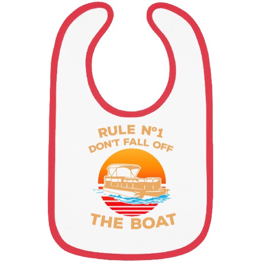 Dont Fall Off The Boat Pontoon Boating Sea Life Bibs