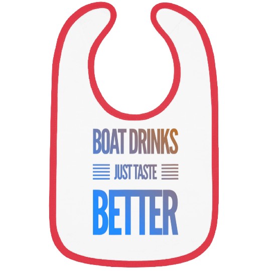 Funny Boat Drinks Day Drinking Bibs