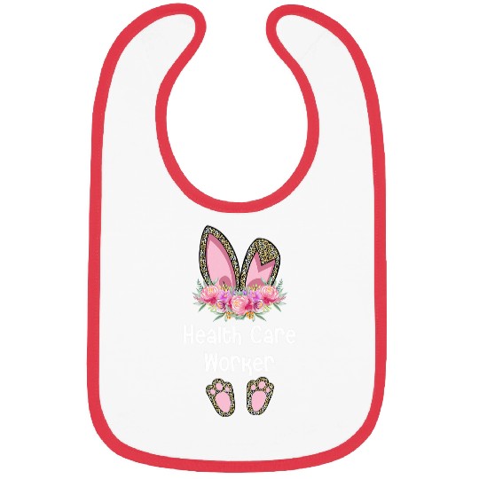 Health Care Worker Easter Bunny social care setting Squad Bibs