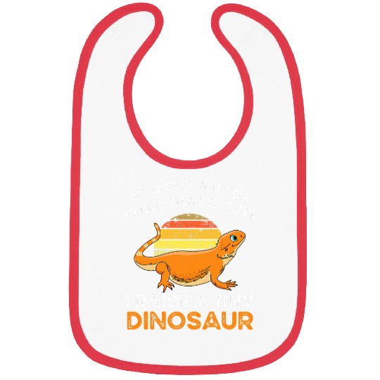 Bearded Dragon Owner I Raise A Tiny Dinosaur Bearded Dragon Bibs