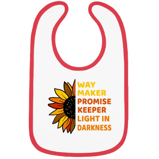 Way Maker Miracle Worker Promise Keeper Christian Gift Bibs