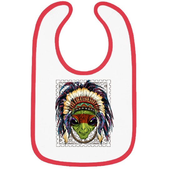 Aliens Native Indian Alien Native American Indian Alien Lovers 456 Bibs