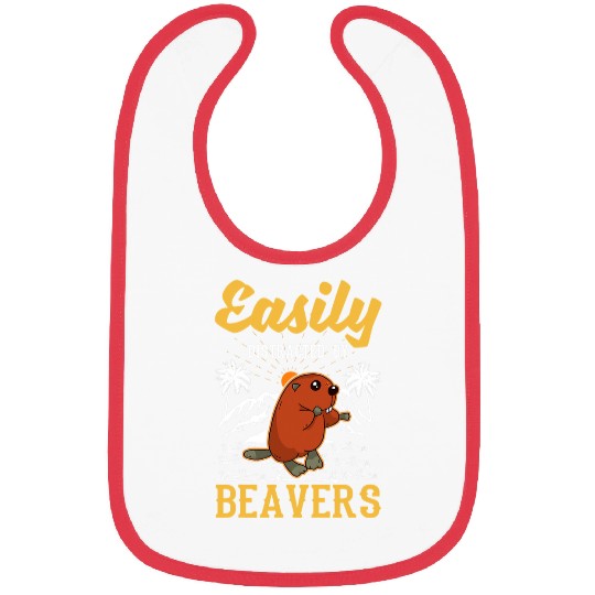Easily distracted by Beavers 61 Bibs