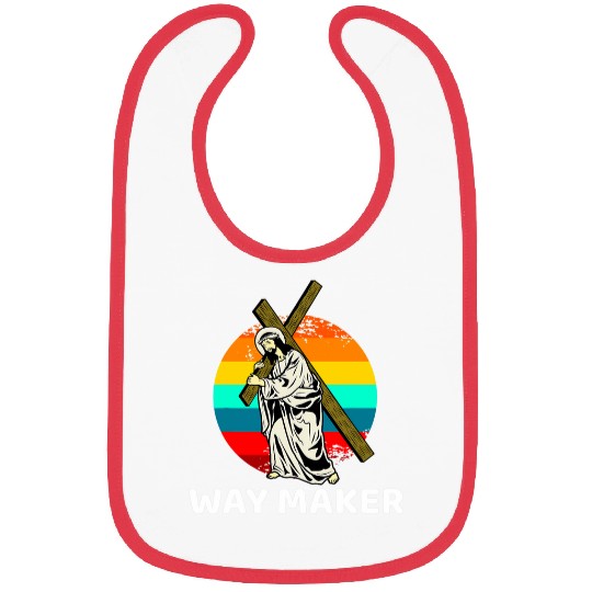 Way Maker Miracle Worker Promise Keeper Christian Easter Bibs