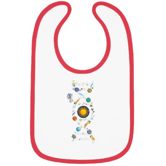 Astronauts Solar System DNA Space Planets Science Universe Astronaut Bibs
