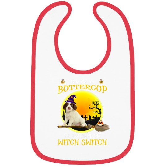 Buckle Up Buttercup Springer Spaniel Dog Halloween Bibs