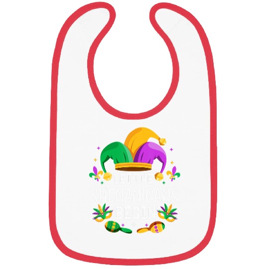 Let The Shenanigans Begin Jester Hat Costume New Orleans 6 Bibs