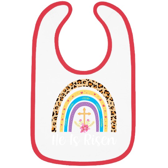 Christian He Is Risen Rainbow Christian Happy Easter Jesus315 Christ Bibs