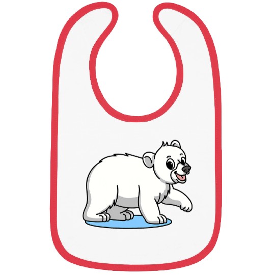 Funny Bear Polar Bear Specialist Biologist Expert Arctic Zoologist Cute Bears Bibs