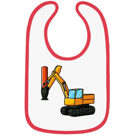 Pile Driver construction site machine Construction workers Bibs