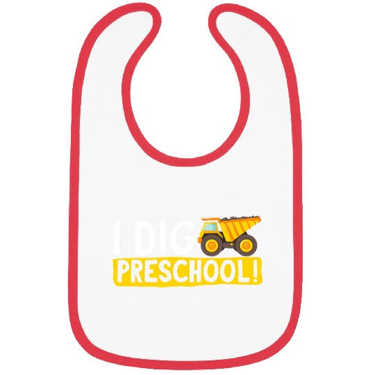 Dump Truck I Dig Preschool 1 Bibs