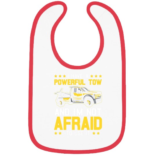 Tow Truck Driver Dad Trucker Powerful Bibs